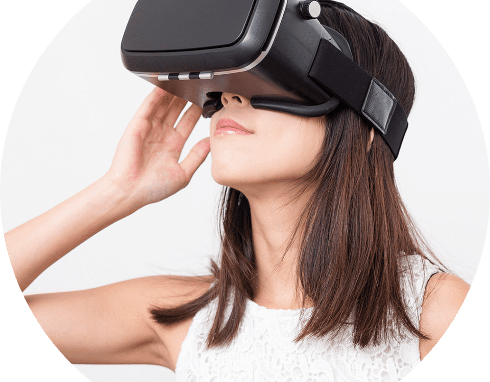 girl with VR headset